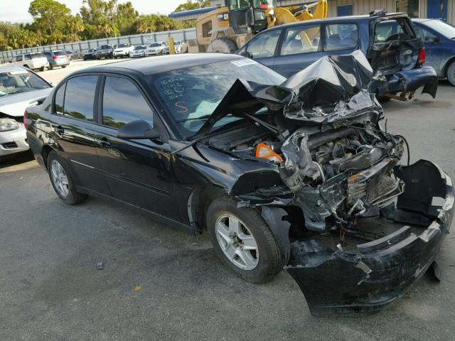 1G1ZT54844F227442 - 2004 CHEVROLET MALIBU LS BLACK photo 1