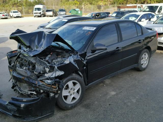 1G1ZT54844F227442 - 2004 CHEVROLET MALIBU LS BLACK photo 2