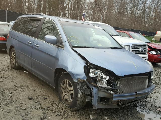 5FNRL38716B063510 - 2006 HONDA ODYSSEY EX BLUE photo 1