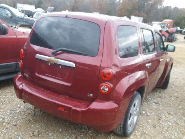 3GNDA13D87S605977 - 2007 CHEVROLET HHR LS Burdeos foto 4