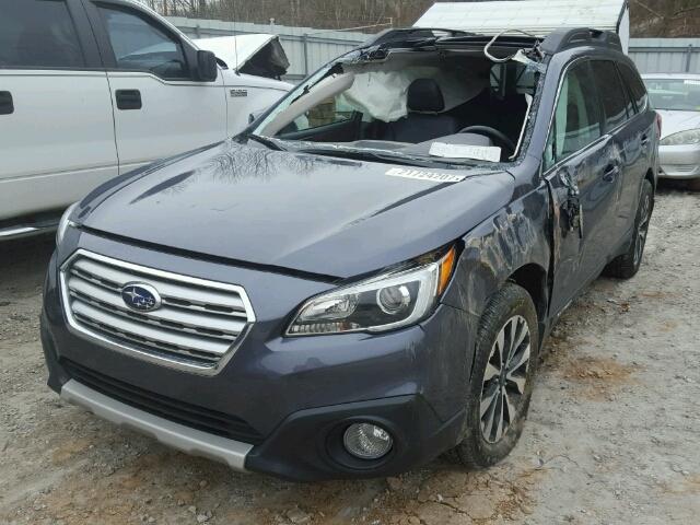 4S4BSANC1G3244126 - 2016 SUBARU OUTBACK 2. BLUE photo 2