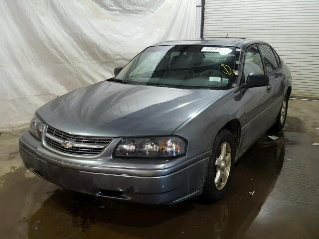 2G1WF55E559267473 - 2005 CHEVROLET IMPALA GRAY photo 2