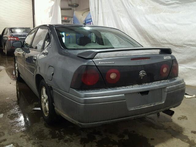 2G1WF55E559267473 - 2005 CHEVROLET IMPALA GRAY photo 3