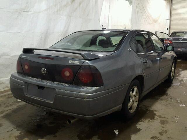 2G1WF55E559267473 - 2005 CHEVROLET IMPALA GRAY photo 4
