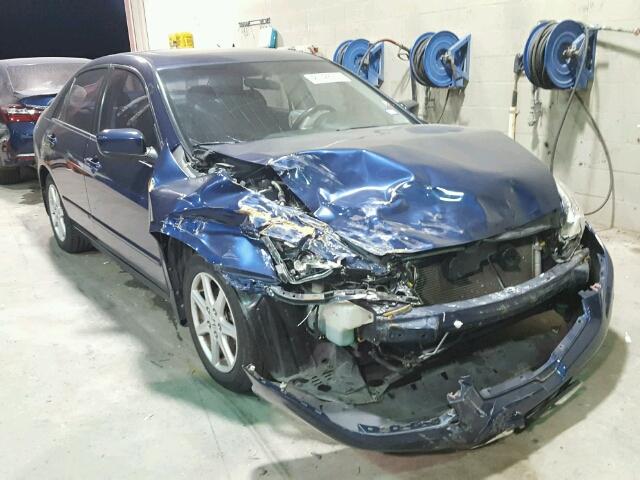 1HGCM66514A078425 - 2004 HONDA ACCORD EX BLUE photo 1