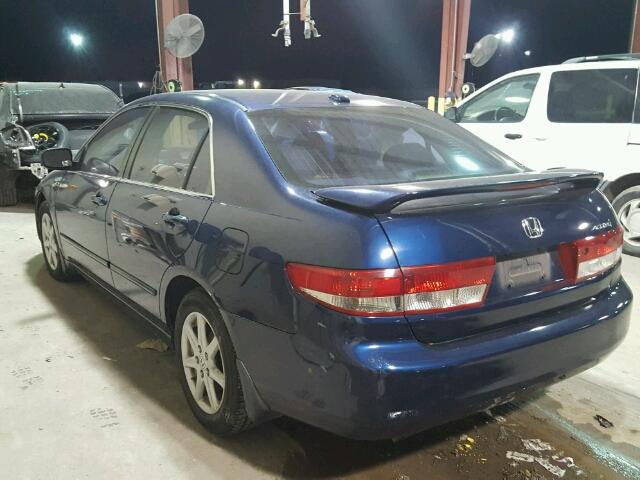 1HGCM66514A078425 - 2004 HONDA ACCORD EX BLUE photo 3