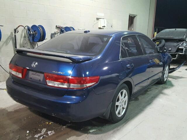 1HGCM66514A078425 - 2004 HONDA ACCORD EX BLUE photo 4