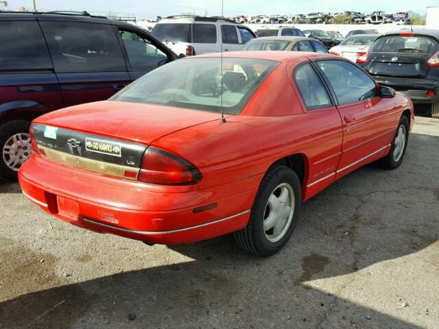 2G1WW12M0V9334114 - 1997 CHEVROLET MONTE CARL RED photo 4