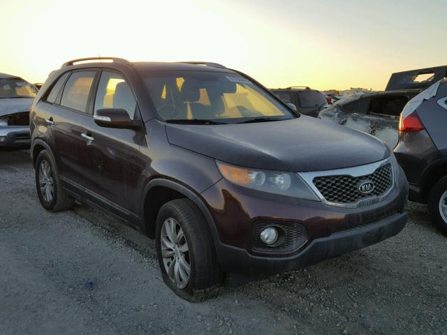 5XYKU4A1XBG047531 - 2011 KIA SORENTO EX BURGUNDY photo 1