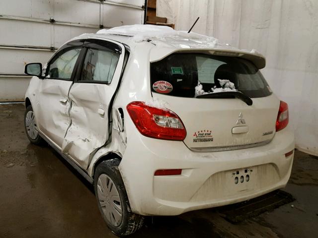 ML32A3HJ9HH009171 - 2017 MITSUBISHI MIRAGE ES WHITE photo 3