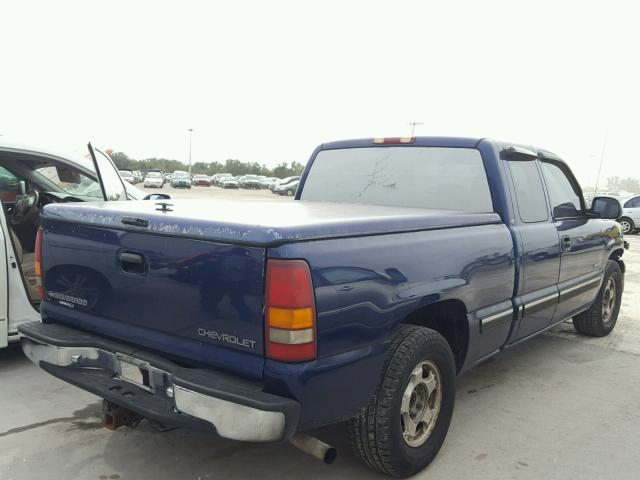 2GCEC19V111138377 - 2001 CHEVROLET SILVERADO BLUE photo 4