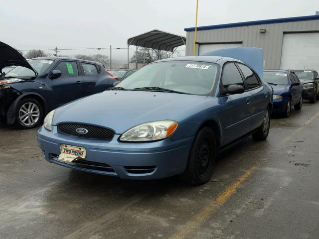 1FAFP53U47A190462 - 2007 FORD TAURUS SE BLUE photo 2