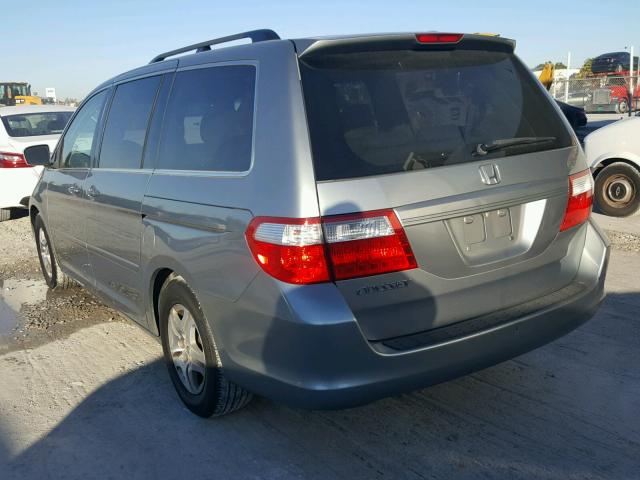 5FNRL38606B054465 - 2006 HONDA ODYSSEY EX GRAY photo 3