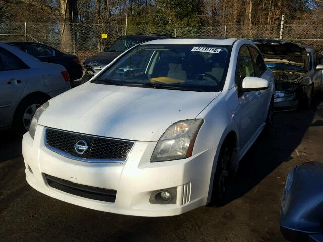 3N1AB6AP2CL662119 - 2012 NISSAN SENTRA 2.0 WHITE photo 2