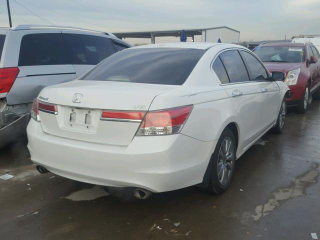 1HGCP3F83CA026664 - 2012 HONDA ACCORD EXL WHITE photo 4