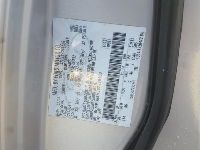 5LMEU88H35ZJ35150 - 2005 LINCOLN AVIATOR 白色 照片 10