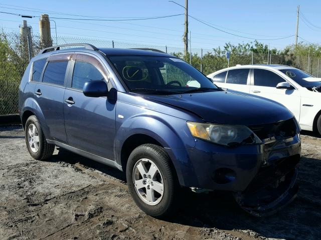 JA4MS31X97Z019283 - 2007 MITSUBISHI OUTLANDER BLUE photo 1