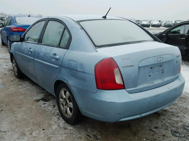 KMHCN46C76U037891 - 2006 HYUNDAI ACCENT GLS BLUE photo 3