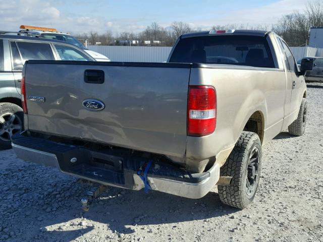 1FTRF12W24NA74266 - 2004 FORD F150 TAN photo 4