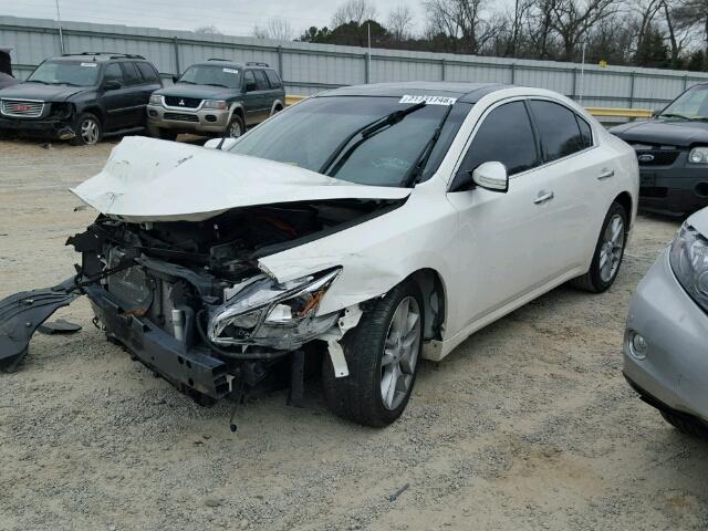 1N4AA5AP9AC821145 - 2010 NISSAN MAXIMA S WHITE photo 2