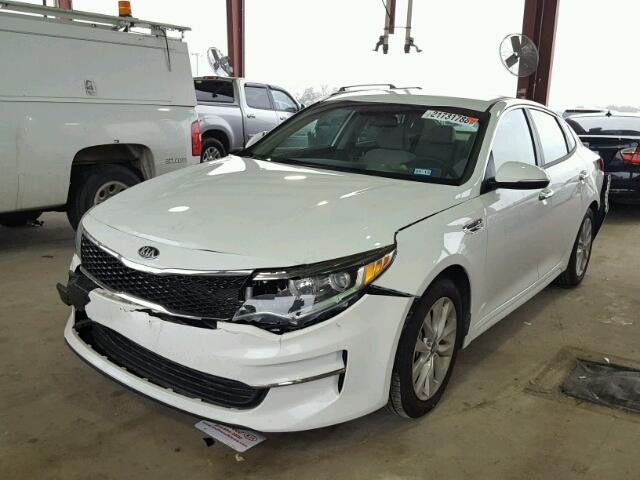 5XXGT4L32GG071325 - 2016 KIA OPTIMA LX WHITE photo 2