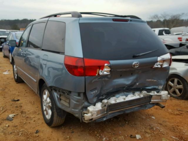 5TDZA22C04S215937 - 2004 TOYOTA SIENNA XLE BLUE photo 3