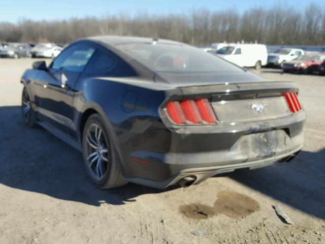 1FA6P8TH8H5278476 - 2017 FORD MUSTANG BLACK photo 3