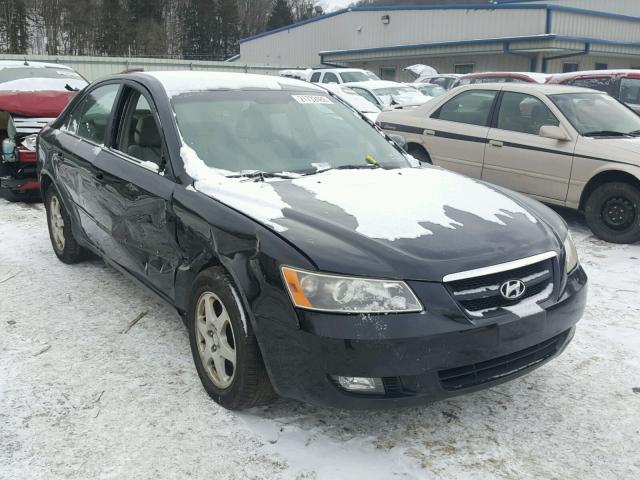 5NPEU46C96H084527 - 2006 HYUNDAI SONATA GLS BLACK photo 1