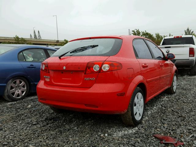 KL5JD66Z17K567467 - 2007 SUZUKI RENO BASE RED photo 4