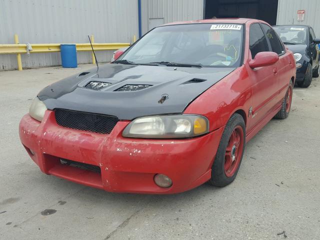 3N1AB51D12L711888 - 2002 NISSAN SENTRA SE- RED photo 2