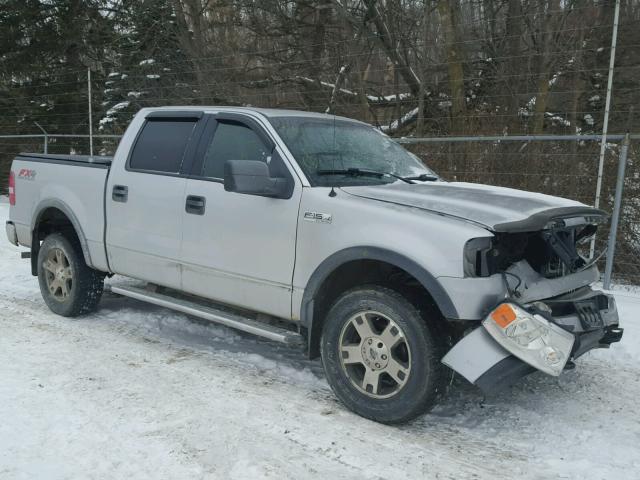 1FTPW14505FB73756 - 2005 FORD F150 SUPER SILVER photo 1