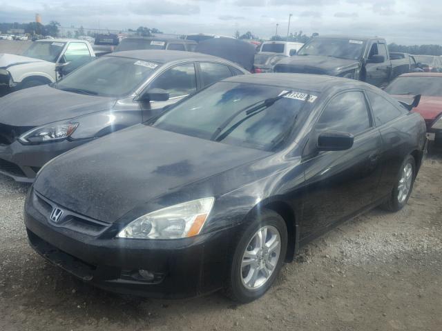 1HGCM72647A000326 - 2007 HONDA ACCORD EX BLACK photo 2