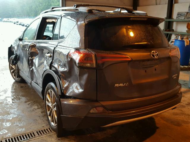 2T3DFREV3GW522944 - 2016 TOYOTA RAV4 LIMIT GRAY photo 3