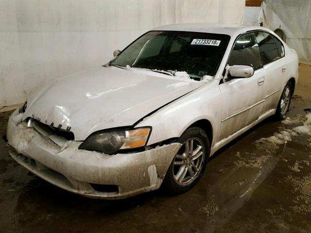 4S3BL616157226231 - 2005 SUBARU LEGACY 2.5 WHITE photo 2