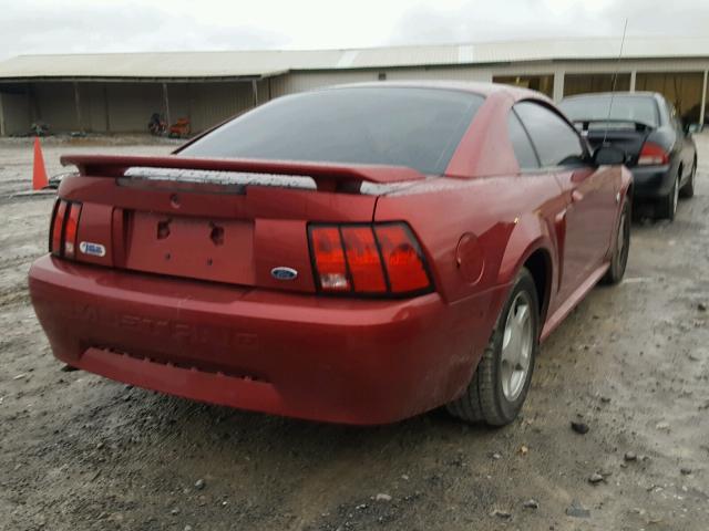 1FAFP40464F115615 - 2004 FORD MUSTANG RED photo 4