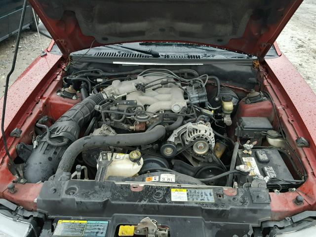 1FAFP40464F115615 - 2004 FORD MUSTANG RED photo 7