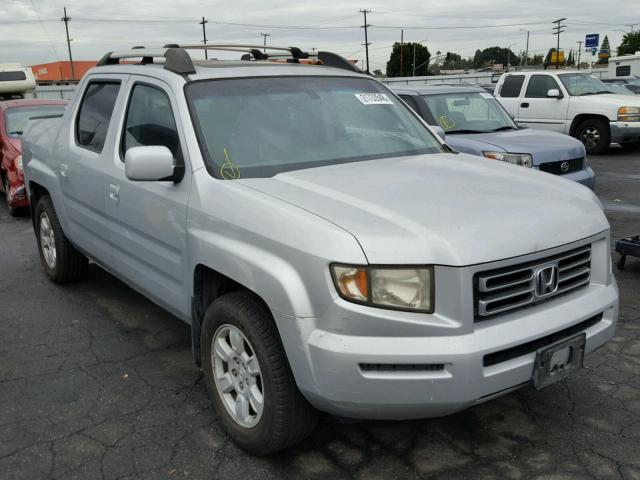 2HJYK16586H513521 - 2006 HONDA RIDGELINE SILVER photo 1