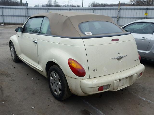 3C3AY75S15T327117 - 2005 CHRYSLER PT CRUISER CREAM photo 3