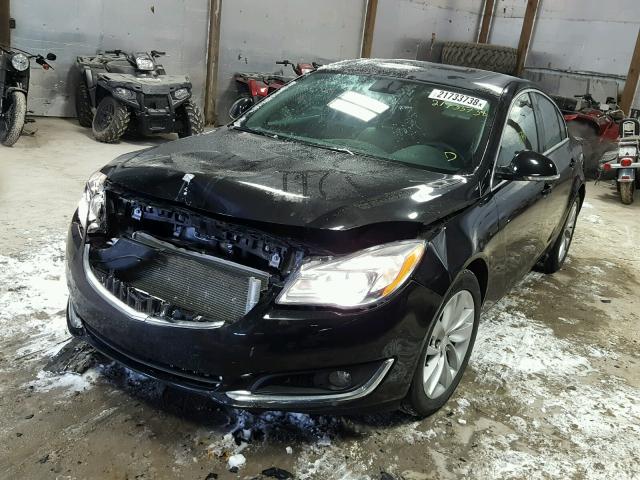 2G4GK5EX5F9274803 - 2015 BUICK REGAL BLACK photo 2