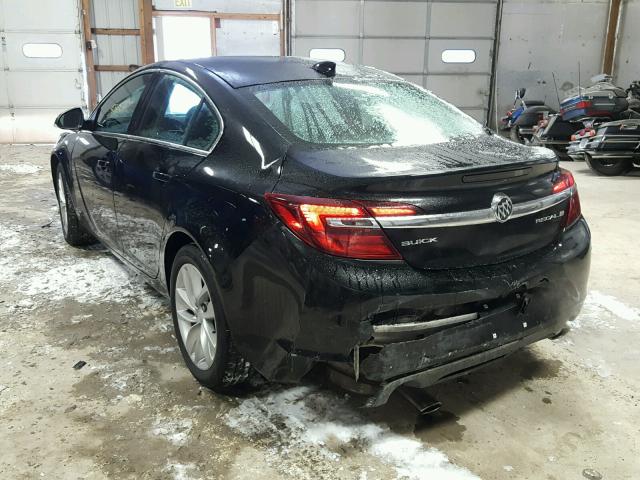 2G4GK5EX5F9274803 - 2015 BUICK REGAL BLACK photo 3