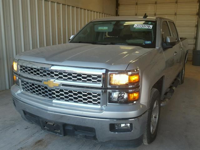 3GCPCREC6FG507616 - 2015 CHEVROLET SILVERADO SILVER photo 2