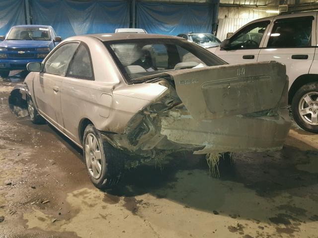 1HGEM22942L024130 - 2002 HONDA CIVIC EX TAN photo 3