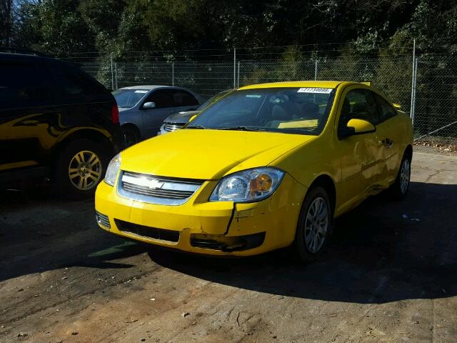 1G1AT18H197223060 - 2009 CHEVROLET COBALT LT YELLOW photo 2