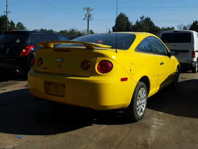 1G1AT18H197223060 - 2009 CHEVROLET COBALT LT YELLOW photo 4