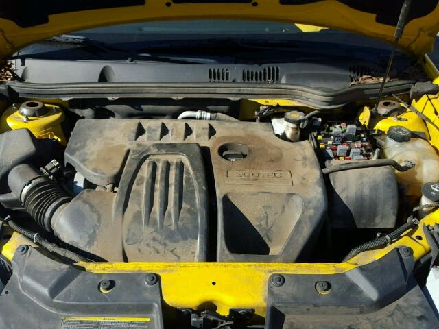 1G1AT18H197223060 - 2009 CHEVROLET COBALT LT YELLOW photo 7