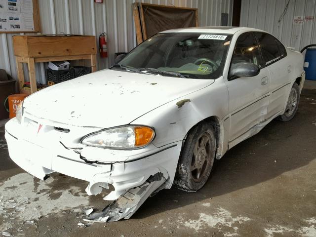 1G2NW52E12M713709 - 2002 PONTIAC GRAND AM G WHITE photo 2