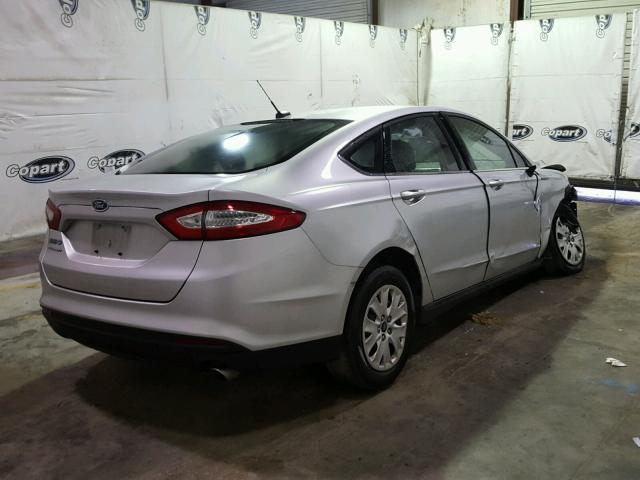 3FA6P0G73ER349272 - 2014 FORD FUSION S SILVER photo 4