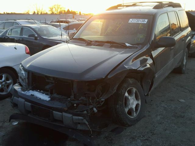 1GNET16S546100987 - 2004 CHEVROLET TRAILBLAZE GRAY photo 2