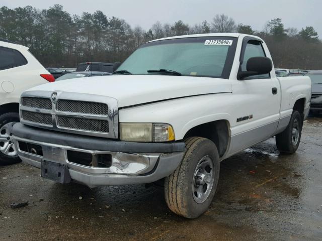 1B7HC16X01S230146 - 2001 DODGE RAM 1500 WHITE photo 2