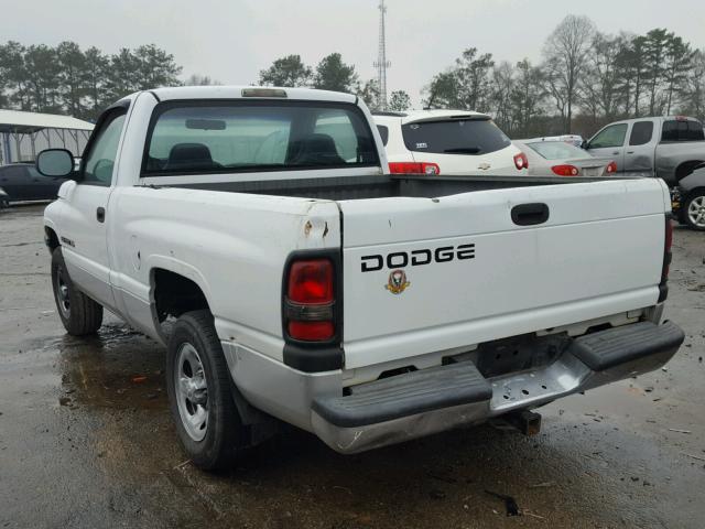 1B7HC16X01S230146 - 2001 DODGE RAM 1500 WHITE photo 3